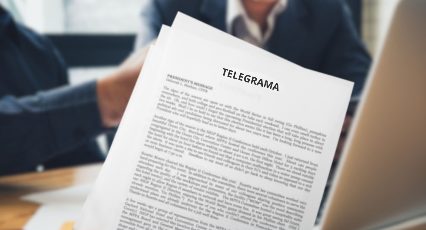 O envio de telegrama é obrigatório para comprovar abandono de emprego